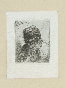 Muž Bebaarde Oude se setkal s muts The Compleat Work of Etchings od Johna Chalona / Oeuvre Complette des Eaux Fortes par Jean Chalon (název série) od Jan Chalon
