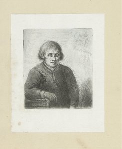 Mladý muž se opíral o stůl The Compleat Work of Etchings od Johna Chalona / Oeuvre Complette des Eaux Fortes par Jean Chalon (název série) od Jan Chalon