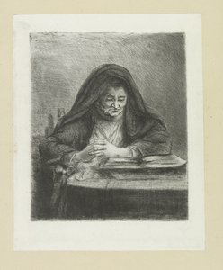 Lezende vrouw The Compleat Work of Etchings od Johna Chalona / Oeuvre Complette des Eaux Fortes par Jean Chalon (název série) od Jan Chalon