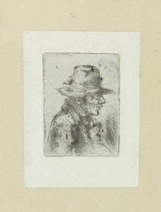 Člověk klade hoge hoed, naar rechts The Compleat Work of Etchings od Johna Chalona / Oeuvre Complette des Eaux Fortes par Jean Chalon (název série) od Jan Chalon