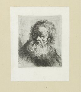 Oude muž klade Baarda The Compleat Work of Etchings od Johna Chalona / Oeuvre Complette des Eaux Fortes par Jean Chalon (název série) od Jan Chalon