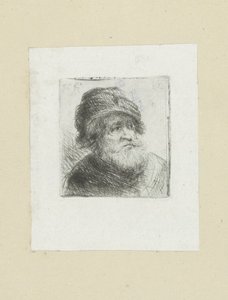 Oude muž si obléká tulband The Compleat Work of Etchings od Johna Chalona / Oeuvre Complette des Eaux Fortes par Jean Chalon (název série) od Jan Chalon