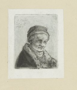 Volwassen muž klade bontkraag The Compleat Work of Etchings od Johna Chalona / Oeuvre Complette des Eaux Fortes par Jean Chalon (název série) od Jan Chalon