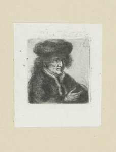 Volwassen muž klade bontmuty The Compleat Work of Etchings od Johna Chalona / Oeuvre Complette des Eaux Fortes par Jean Chalon (název série) od Jan Chalon