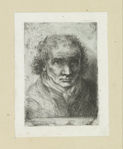 Volwassen muž klade sjaal The Compleat Work of Etchings od Johna Chalona / Oeuvre Complette des Eaux Fortes par Jean Chalon (název série) od Jan Chalon
