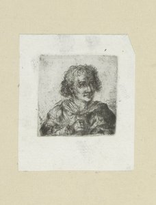 Dospělý muž, jeho pravá ruka je vidět The Compleat Work of Etchings od Johna Chalona / Oeuvre Complette des Eaux Fortes od Jeana Chalona (název série) od Jan Chalon