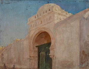 Kairouan (sisäänkäynti parturien moskeijaan)