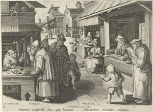 obchod s brýlemi Conspicillia (název na objektu) Nové vynálezy a objevy (název série) Nova Reperta (název seriálu)