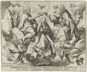 Korunovace Marie od Jan Collaert (II)