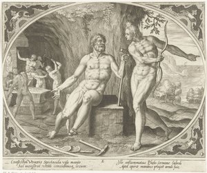 Phoebus informuje Vulcana o cizoložství Venuše a Mars (název série)