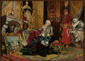 Král Stanisław August Poniatowski v Petrohradě