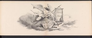 Maškaráda leidenských studentů, 1865 (název) Kostýmovaný průvod pořádaný členy leidenského studentského sboru 6. června 1865 na oslavu 290. výročí Leidsche Hoogeschool, zobrazující: vstup Nizozemců do