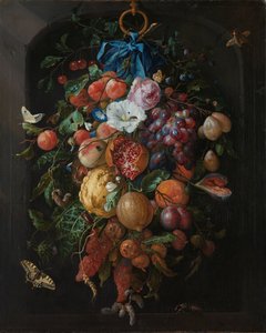 Věneček ovoce a květin Věneček ovoce a květin od Jan Davidsz de Heem