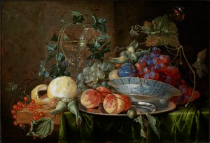Zátiší s ovocem a sklenicí à la mode de Venise, cca 1652. od Jan Davidsz de Heem