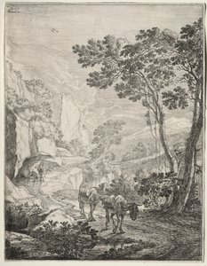 Dva mezci. Rocca Aquatico poblíž Ancony.