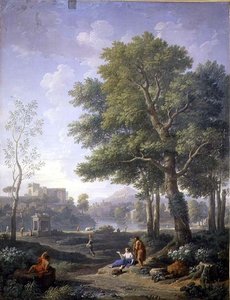 Capriccio pohled s belvedere od Jan Frans van Bloemen