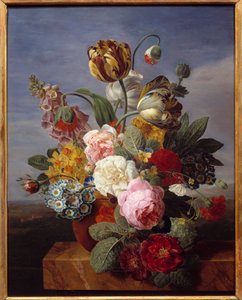 Květiny ve váze Obraz Jana Franse Van Daela (1764-1840) (ec.flam.) 1810 Rozm. 0,62x0,49 m Orleans, Muzeum výtvarných umění