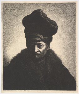 Portrét muže, podle Rembrandta, 1633. od Jan Georg van Vliet