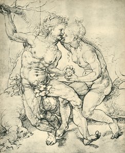 Adam a Eva, 1520-1525, 1943. od Jan Gossaert