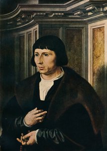 Muž s růžencem, c1525 od Jan Gossaert