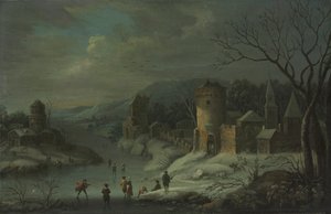 Zimní krajina, c. 1680-1718.