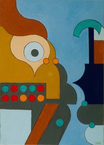 Elektřina, 2009 (olej na plátně) od Jan Groneberg