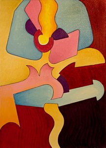 Francouzský Can-Can, 2007 (olej na plátně) od Jan Groneberg