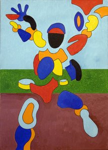 Atlet, rozpadající se v okamžiku svého triumfu, 2007 (olej na plátně) od Jan Groneberg