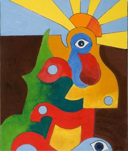 The little Baby-Cock, 2009 (olej na plátně)