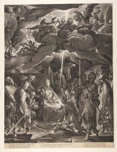 Klanění pastýřů od Jan Harmensz. Muller