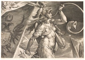 Bellona Pomoc císařově armádě při vítězství nad Turky od Jan Harmensz. Muller