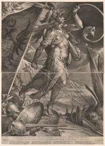 Bellona v čele císařských armád od Jan Harmensz. Muller