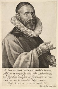 Portrét Janse Pietersze Sweelincka, hospoda. 1624 (rytina)