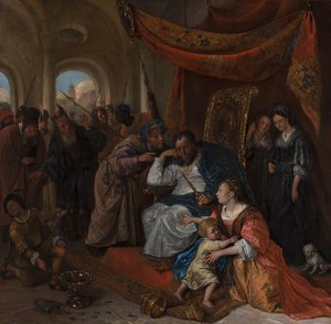 Koruna Mojžíše a faraona, kolem roku 1670 od Jan Havicksz. Steen