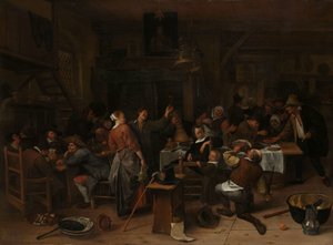 Den prince Princův den: oslava narozenin prince Williama III od Jan Havicksz. Steen