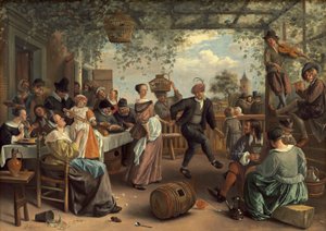 Taneční pár od Jan Havicksz. Steen