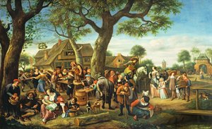 Veletrh ve Warmondu od Jan Havickszoon Steen