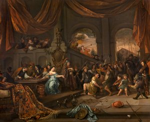 The Mocking of Samson, asi 1675. od Jan Havickszoon Steen