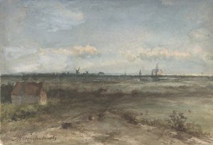 Pohled na Haarlem z Dun, polovina 19.-začátek 20. století.