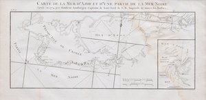 Mapa Krymu a Azovského moře, 1774 od Jan Hendrik van Kinsbergen