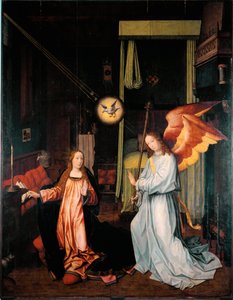 Zvěstování Malba na dřevě od Jana Probošta (asi 1465-1529) Rozměr 300x200 cm Genes, Galleria di Palazzo Bianco