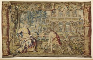 Vertumnus a Pomona, kolem roku 1630 od Jan II Raes