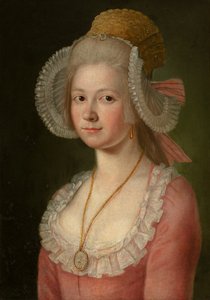 Portrét dámy s čepicí, 1785