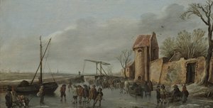 Scéna na ledě, 1627 od Jan Josefsz Goyen van