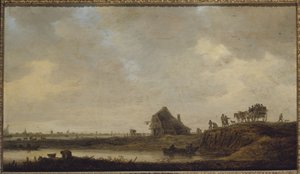 Hostinec u řeky od Jan Josephsz van Goyen