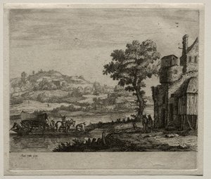 Trajektová loď. od Jan Josephsz van Goyen