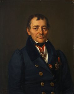 Portrét spisovatele Petra Ivanoviče Sokolova 1766-1836, 1830
