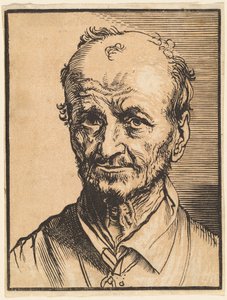 Busta plešatějícího muže od Jan Lievens