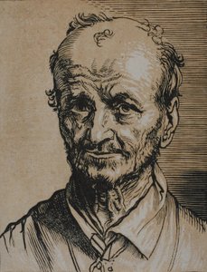 Busta muže, který se dívá dopředu od Jan Lievens