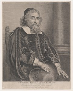 Portrét Ephraima Bonuse, lékaře, 17. století. od Jan Lievens